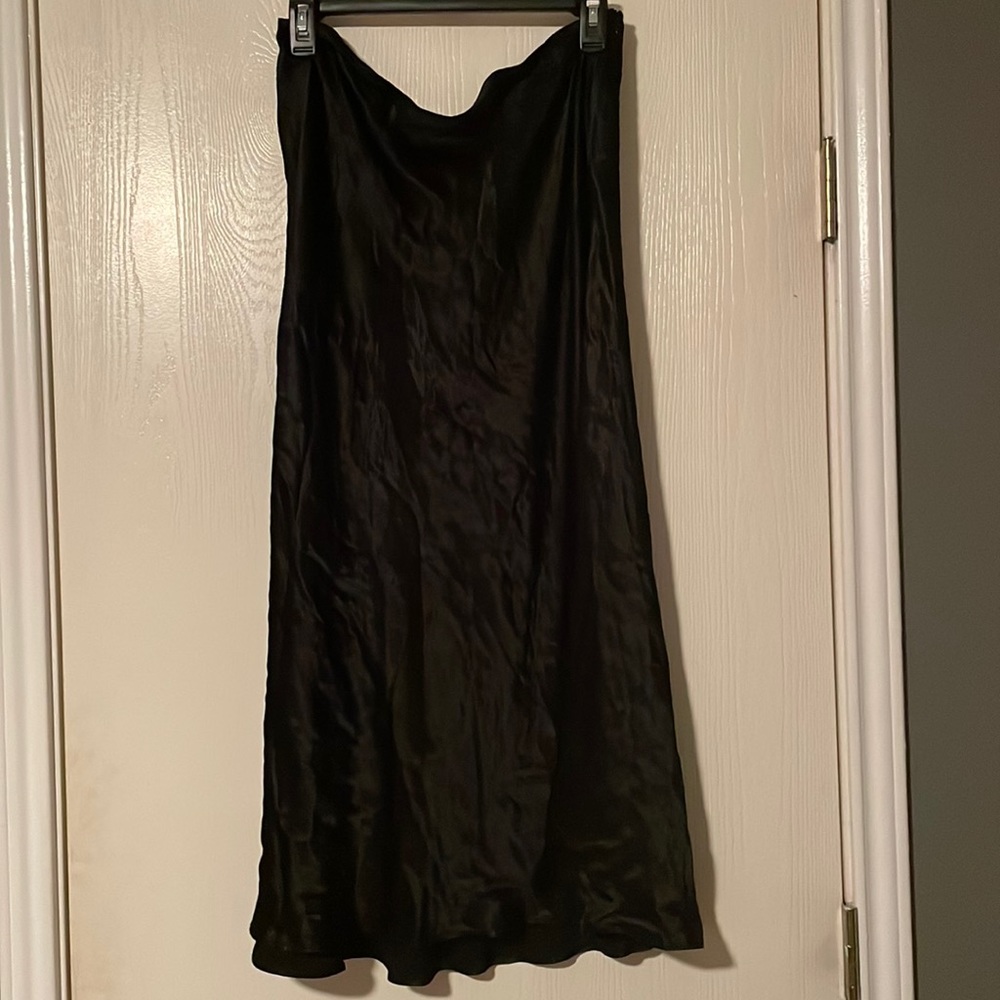 Zara mini silk satin skirt